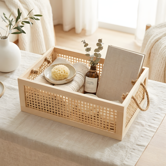 Wooden Basket Large